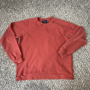 Raleigh Denim Workshop Raglan Sweatshirt Size Small S Red